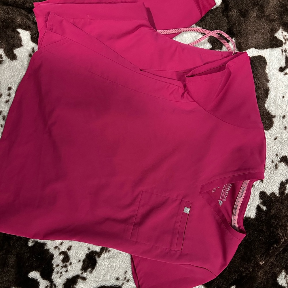 Fabletics Pink Scrub Top